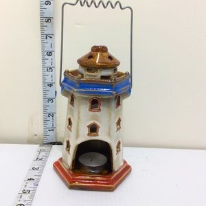 Lighthouse TeaLight Candle Holder w/Handle